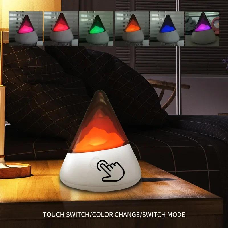 LED Eisberg Nachtlicht USB Touch RGB aufladen drahtlose Umgebung Außen licht Camping Home Schlafzimmer Nachttisch Dekor Nachtlicht