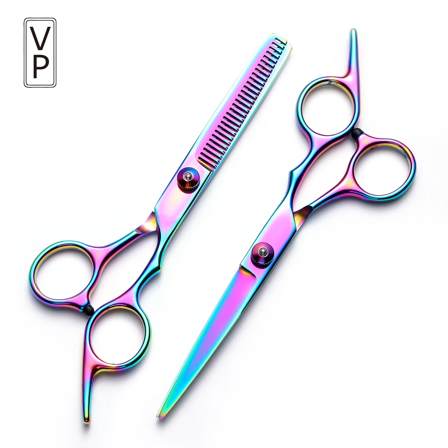 VP 6 Zoll Haarschere Professionelle Friseurschere Schneiden Effilierschere Werkzeuge für Friseur & Hund Katze Haustiere Pflege Schere Image