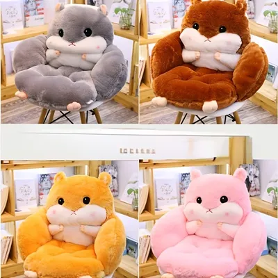 Süßes Plüsch kissen mit Hamster motiven mit halber Einfassung, Rückenlehnen kissen, Sofa plüsch Image