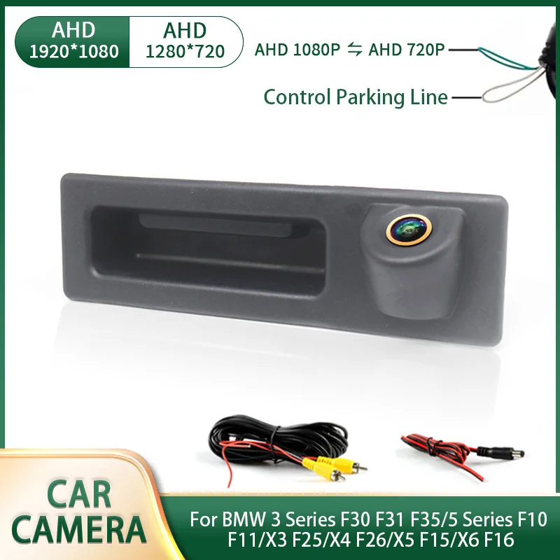 AHD 1080P Auto Rückansicht Reverse Stamm Griff Kamera Für BMW 3er F30 F31 F35/5 serie F10 F11/X3 F25/X4 F26/X5 F15/X6 F16 Image