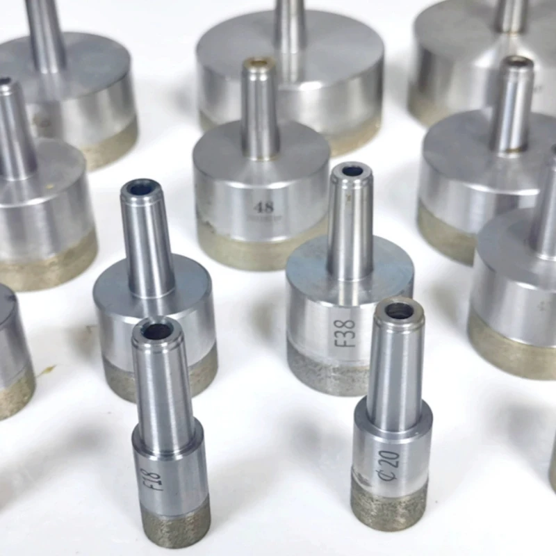 Hochwertige gesinterte Diamant-Kernbohrer mit Morsekegelschaft für Glasfliesenkeramik, Durchmesser: 3 mm ~ 130 mm. Image