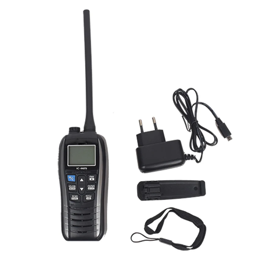 IC-M25 Maritime Interphone IPX7 Walkie-Talkie Impermeavel Tragbarer VHF-Handtransceiver Standby 1-5 Tage Image
