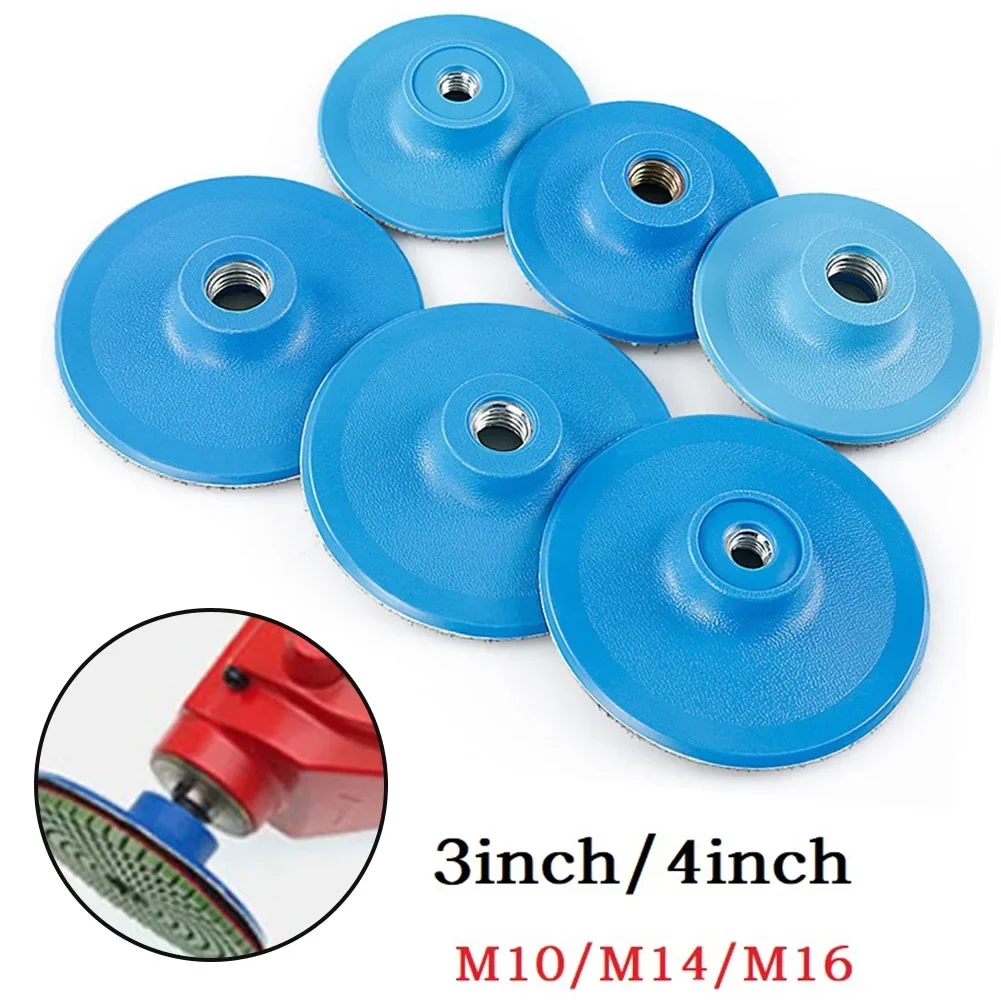 3/4 zoll Polieren Pad Schleif Disc Stützteller Selbst-klebe Disc Winkel Grinder Tablett M10/M14/M16 Autolack Pflege Polieren Discs Image