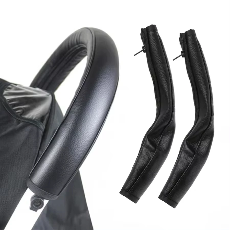 Kinderwagen Kinderwagen Zubehör Baby Kinderwagen Armlehne PU Schutzhülle Abdeckung Für Armlehne Abdeckungen Griff Rollstühle Image