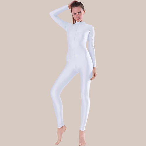 Zentai-Anzüge Cosplay Kostüm Ganzkörperanzug Ninja Karnevalskostüm Ganzkörperanzug Königstag Damen Trikots Sexy Kostüm Einfarbig Elasthan Lycra Kostüm für Halloween Karneval Maskerade Erwachsene Image
