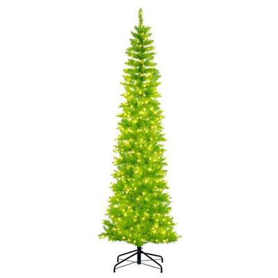 Vickerman 761427 - 9.5' x 42 Lime Pencil DuraLit 700 Lime Light Artificial Christmas Tree Christmas Tree (K242886LED)
