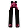 Dare 2B Childrens Unisex Childrens/Kids Snowplay Leopard Print 3 in 1 Hat Scarf (Pure Pink/Black) - Size 3-4Y