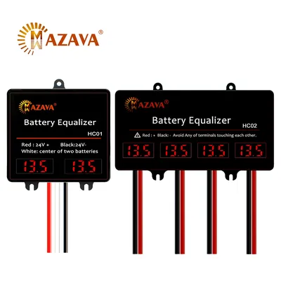 MAZAVA HC01 HC02 Battery Equalizer For 2x12V 4X12V Batteries Voltage balancer 2S 4S Active Lead Acid Battery Controller