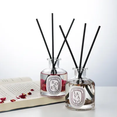 50ml Reed Diffuser Sets Hotel Bathroom Rattan Sticks Aromatherapy Diffuser Air Freshener Plant Home