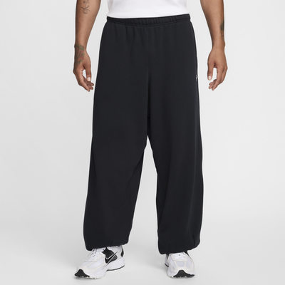 Nike Club Fleece Men's Oversized French Terry Trousers - Black - Cotton