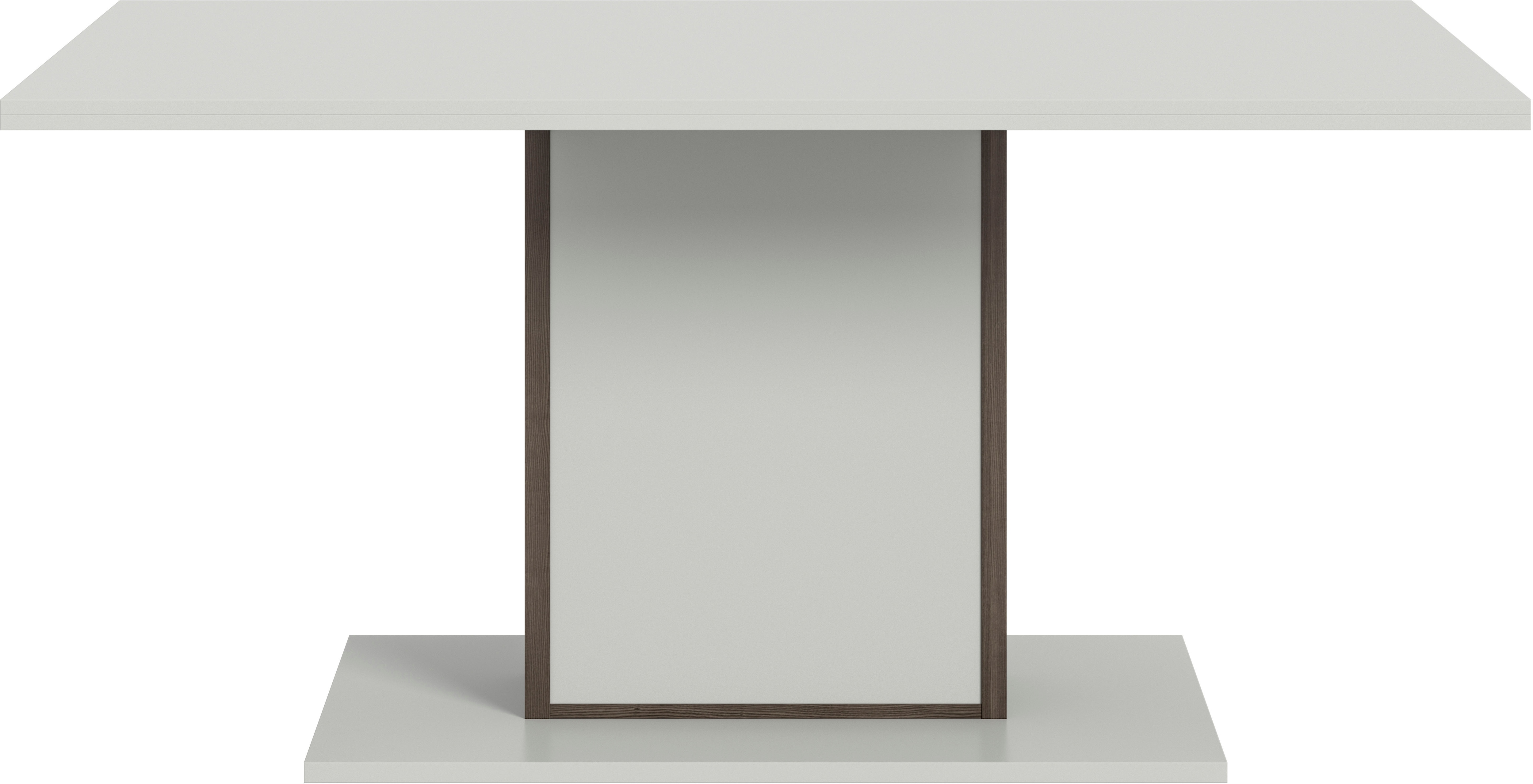 Esstisch INOSIGN "Treviso, Breite 160 cm, feste Tischplatte", grau (nox oak dunkel, hellgrau nachbildung, nox oak dunkel, hellgrau nachbildung, hellgrau nachbildung), B:160cm H:77cm T:90cm, Tische, Säulentisch, Tisch, Esszimmertisch