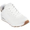 Sneaker SKECHERS "UNO-SUITED ON AIR", Herren, Gr. 48,5, weiß, Lederimitat, Veloursleder, sportlich, Schuhe, Freizeitschuh, Halbschuh, Schnürschuh mit modischer Keilsohle