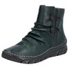 Stiefelette RIEKER, Damen, Gr. 41, grün (dunkelgrün), Lederimitat, sportlich, Schuhe, Winterboots, Keilsohle, Innenreißverschluss und slouchy Schaft