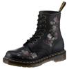 Schnürstiefel DR. MARTENS "1460 Decayed", Damen, Gr. 40, bunt (schwarz bunt), Nappaleder, geblümt, klassisch, Schuhe, Chunky Boots, Plateau Schuh, Boots mit Blockabsatz