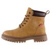 Schnürboots LEVI'S "Lennox", Damen, Gr. 38, beige, Lederimitat, casual, Schuhe, Blockabsatz, Schnürstiefelette, Boots, gepolsterter Schaftrand