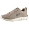Sneaker SKECHERS "TRACK", Herren, Gr. 44, grau (taupe), Textil, meliert, sportlich, Schuhe, Freizeitschuh, Halbschuh, Schnürschuh mit gepolsterter Innensohle