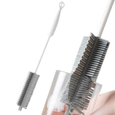 Long Handle Flexible Silicone Bottle Brush Cleaner