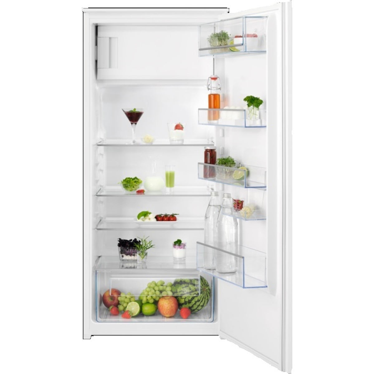 AEG NSF5O121ES Einbaukühlschrank / 1225 mm / 4-Sterne-Gefrierfach / 188 L / Schlepptür Image
