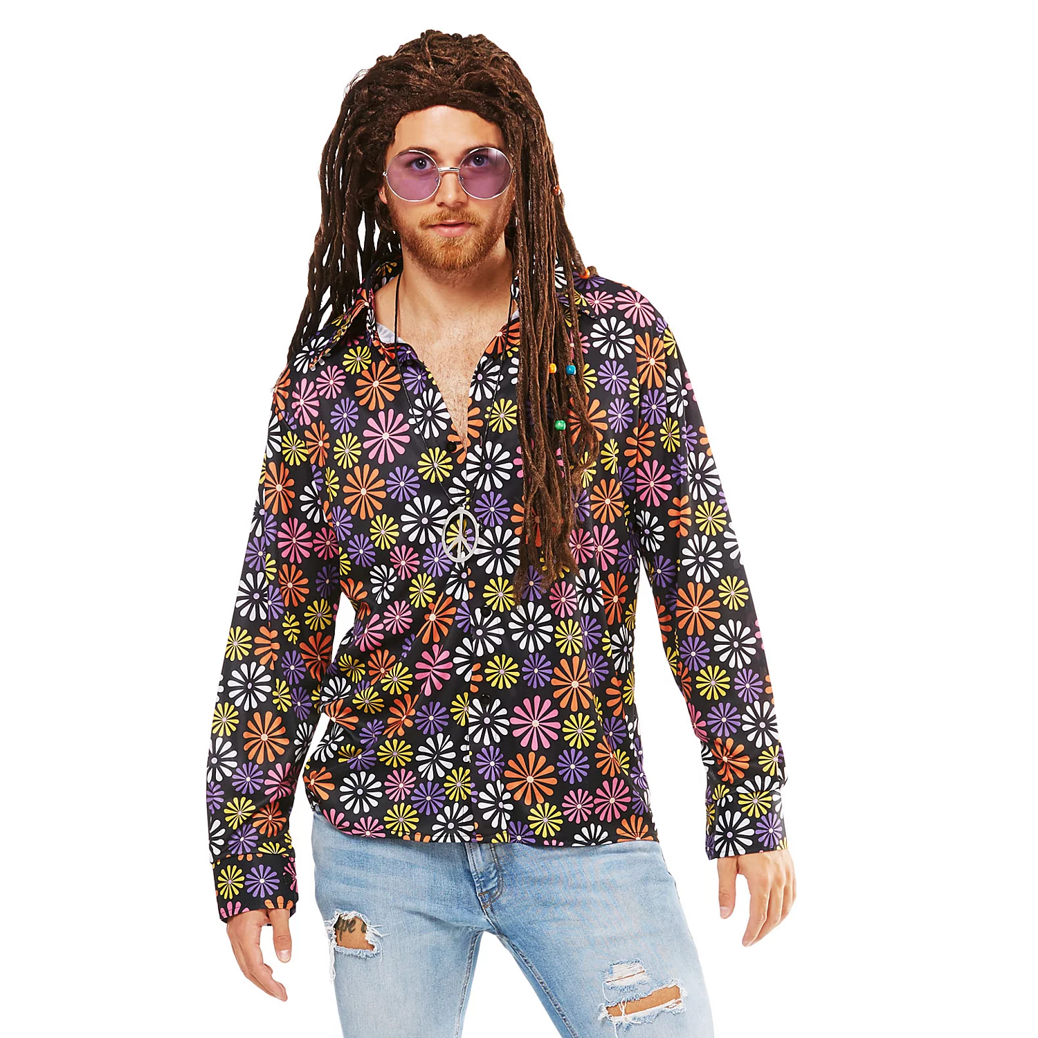 Hemd Retro-Flower für Herren Image