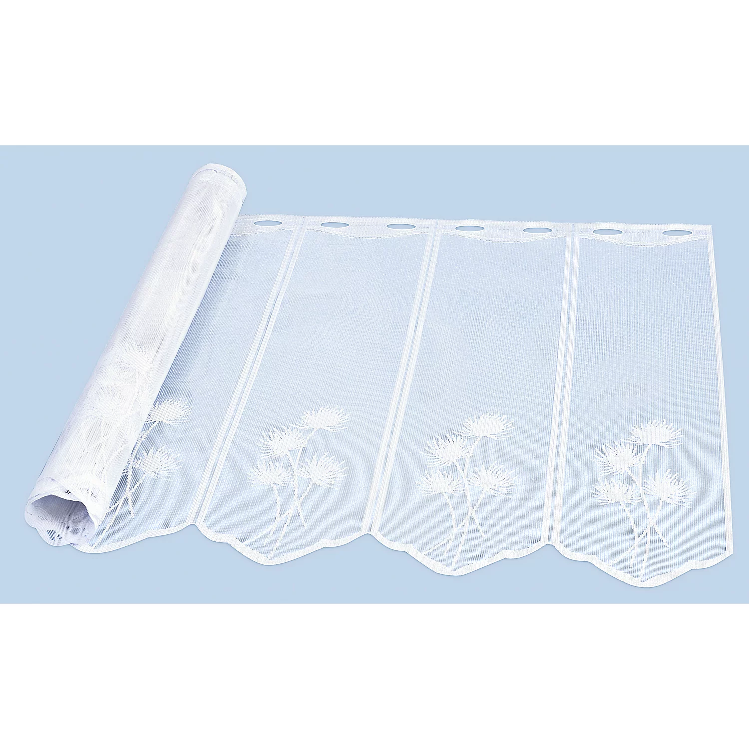 Kurzgardine Pusteblume, weiß Image