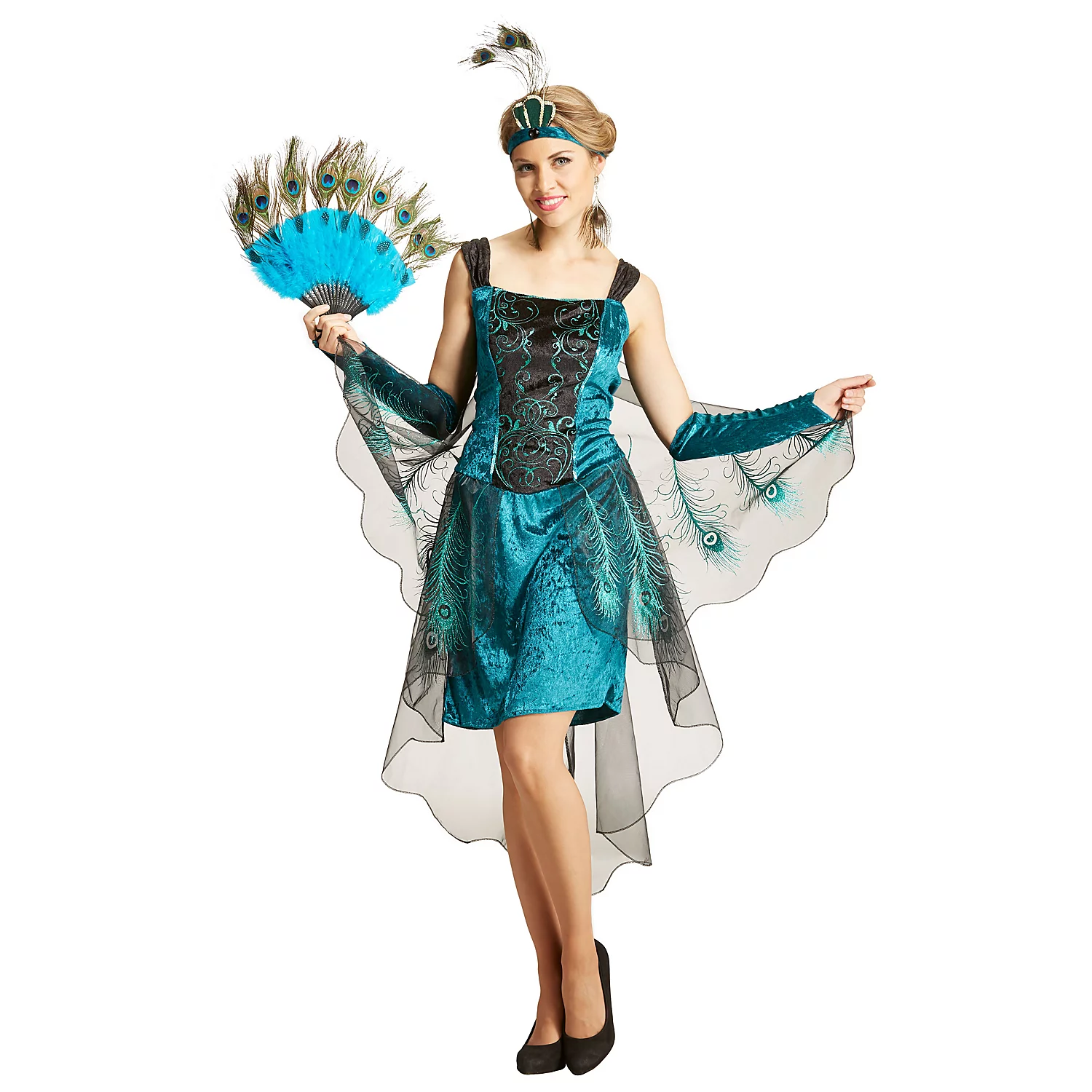 Pfau-Kostüm Feder für Damen Image