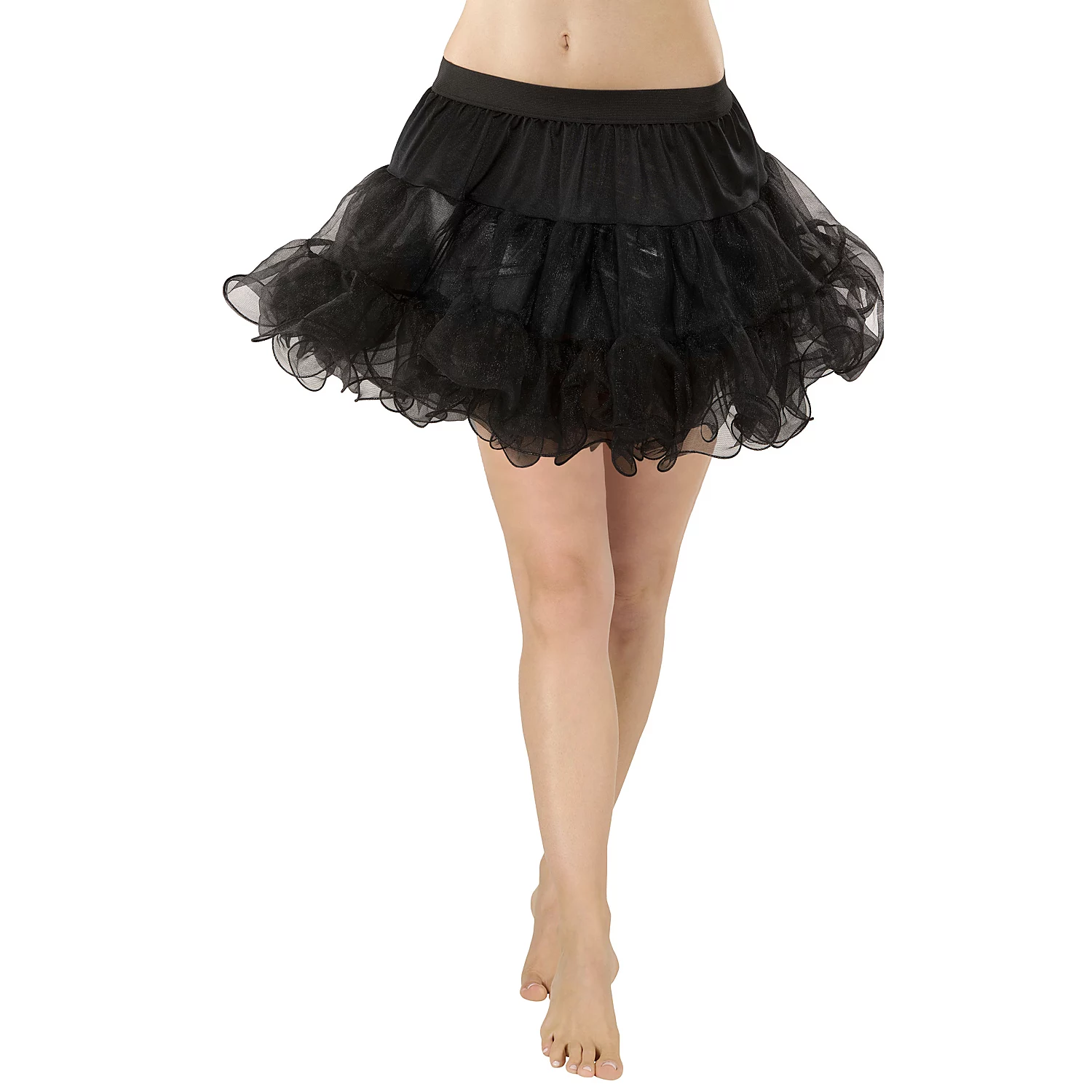 Soft-Tüll Petticoat, schwarz, 3-lagig Image