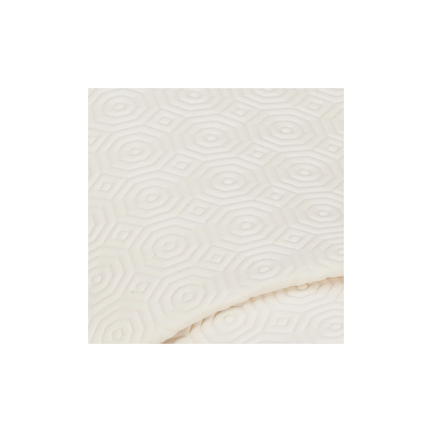 Tissu sous-nappe anti-dérapant "motif gaufré", écru