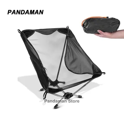 Ultra light Mountaineering camping Chair portable folding Ground Beach Chair Mesh seat summer Hiking backpack trekking chair