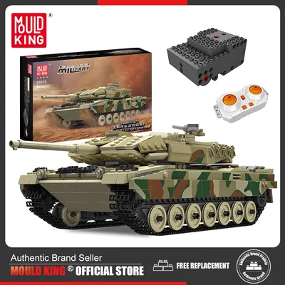 MOULD KING 20020 Deutschland Leopard 2 Kampfpanzer Technische Bausteine Spielzeug für Kinder Geburtstagsgeschenk Image