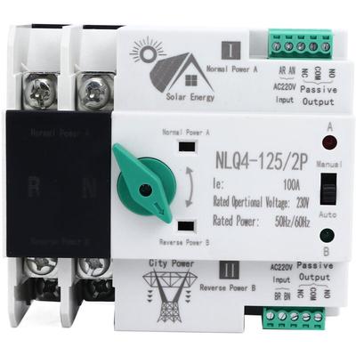 Ej.Life Dual Power Automatic Transferschalter 230 V 2P 100A PC-Isolierung ATS DIN-Schiene Notstrom Image
