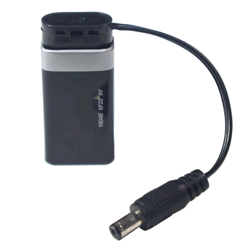 9V Batterie Clip Konverter Stecker DCJack Stecker Power Kabel Snap Stecker Gitarre Effekt Pedal Batterie Netzteil Adapter Image