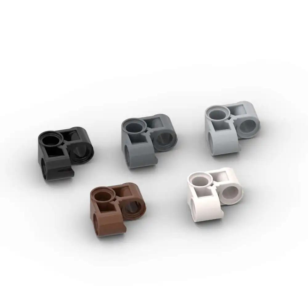 Moc 10pcs 44809 Pin Baustein Stecker 2x2 gebogen senkrecht Ziegel Partikel pädagogische DIY Spielzeug Kinder Geburtstags geschenke Image