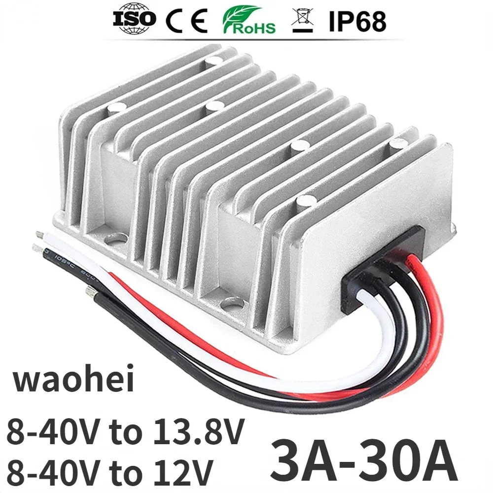 DC DC 8-40V bis 13,8 V 12V 30a 25a 20a 10a 6a 3a Regler Buck Boost Converter Rohs CE für Spannungs stabilisator Autos Solar Image
