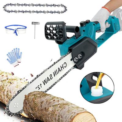 Mawiron - Akku-Kettensäge, 12 Zoll bürstenlose Akku-Kettensäge, kabellose elektrische Säge, geölte Image
