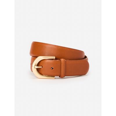 J.McLaughlin Women's Bellport Leather Belt Dark Vachetta, Size XS