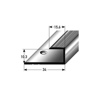 Einschubprofil 'Cobourg' für Laminat / Parkett, 10,3 mm Einfasshöhe, Aluminium eloxiert, Image