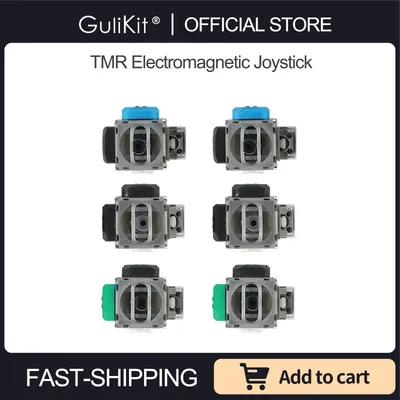 10 Paar GuliKit TMR elektromagnetischer Joystick mit Stick-Kappen für PS4 PS5 Gamepad Switch Pro Image
