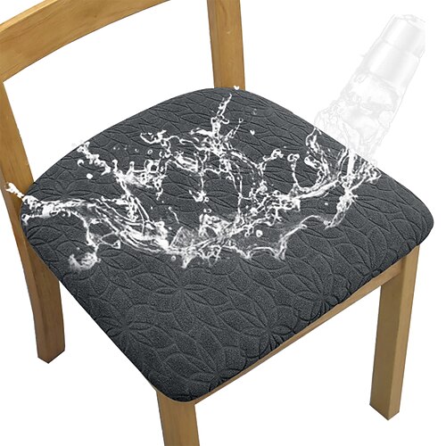 Stuhlbezug für Esszimmerstühle mit geometrischem Aufdruck Stuhlhussen– modernes und stilvolles geometrisches Design – weicher und dehnbarer Stoff – schützt und verschönert Ihre Stühle Image