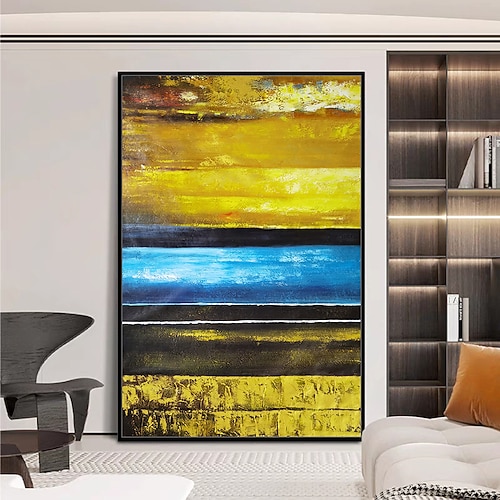 Mintura handgefertigte abstrakte Ölgemälde auf Leinwand, moderne Wandkunst, Raumdekoration, Bild für die Inneneinrichtung, gerolltes, rahmenloses, ungedehntes Gemälde Image