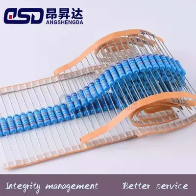 20pcs/LOT 2W 1% 1Ω 1.2 1.5 2 2.2 2.4 3 3.3 3.6 3.9 4.7 10 20 22 30 47 51 68 100K 220 330R M Ohm Color Ring Metal Film Resistor