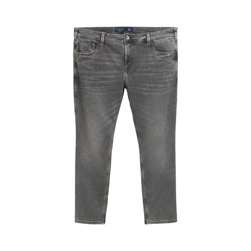 TOM TAILOR Herren Plus - Regular Jeans mit TENCEL™ Lyocell, grau, Uni, Gr. 46/32