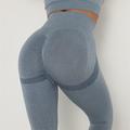 Per donna Pantaloni da yoga Leggings da yoga Fascia Elastica Vita Alta Pilates Allenamento in Palestra Allenamento Collant Tinta unica Grigio scuro Anguria Rossa Verde militare Gli sport