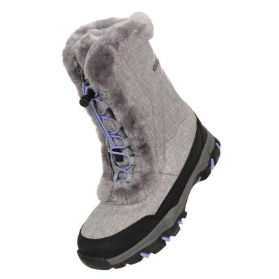 Mountain Warehouse Childrens/Kids Ohio Schneestiefel (Dunkelgrau) Image