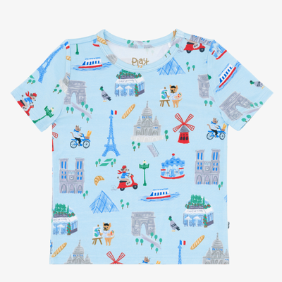 Blue Weekend in Paris Short Sleeve Classic Tee - 18-24 months