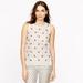 J. Crew Tops | J.Crew 100% Cotton White Rhinestone Embellishments Crewneck Button Detailing 6 | Color: White | Size: 6