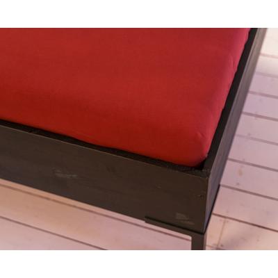 Spannbettlaken KAYORI "Saiko", rot, B:200cm L:220cm, Jersey-Elasthan, Obermaterial: 97% Baumwolle, 3% Elasthan (LYCRA), Laken, Bio-Baumwolle Image