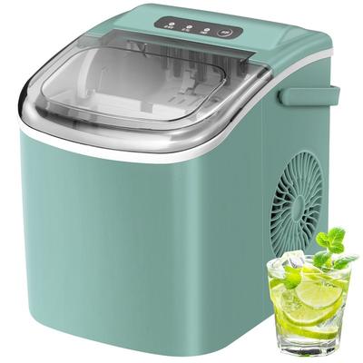 Ice Maker Portable Countertop with Self-Cleaning, 26.5lbs/24Hrs, 9 Bullet Ice Cubes in 6 Mins, Ice Basket and Scoop