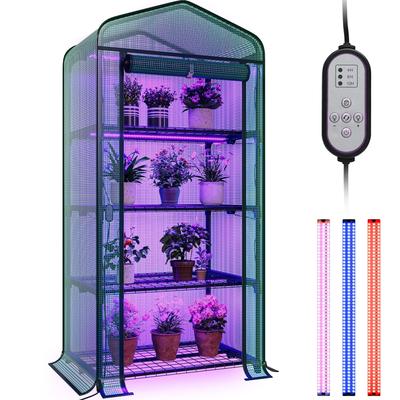Moasis Growing Rack, Mini Greenhouse with Lights