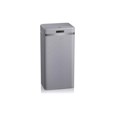 SWAN Retro Mülleimer mit Automatisch öffnender Sensor, Metall, 45 L, Vintage-Design, SWKA4500GRN, Grau Image