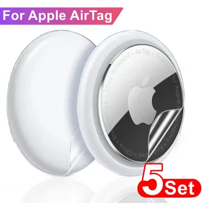 1/5Sets Front Back Hydrogel Film for Apple AirTag Tracker Multicolor Sticker Protector Sticker for AirTags Air Tag Accessories